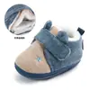 Zapatos para Bebé de 0-1 Año Primavera y Otoño Zapatos de Algodón para Recién Nacidos Suela Suave Zapatos para Niños Pequeños Invierno Terciopelo 2251