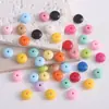 Cuentas de Flor Corazón Coloridas de Acrílico Cuentas Sueltas DIY Cadena para Teléfono Móvil Pulsera Material para Ensartar Accesorios de Joyería Stock Listo