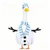 Disfraz de Ganso para Porche Transfronterizo Atuendo de Ganso Navideño Sombrero de Muñeco de Nieve Bufanda Disfraz de Ganso para Césped Adecuado para Estatuas de 23 Pulgadas