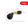 Válvula com bico torto PVR40/50/60/PVR70 haste de cobre borracha EPDM bico de ar para motocicleta carro elétrico atacado