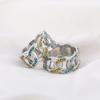 Suministro transfronterizo de hip-hop europeo y americano, tendencia Net red, anillo de cadena cubana de acero de titanio con diamantes para hombre, fábrica al contado