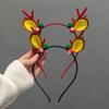 Accesorios Navideños para el Cabello de Bosque Relleno, Lindas Horquillas de Astas de Alce, Diademas, Horquillas para el Día del Niño, Flequillo, Adornos para la Cabeza de Mujer