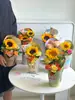 Xingyu [Nuevo Producto para el Día del Maestro] Caja Portátil para Pintura al Óleo Caja de Regalo Redonda de Flores Caja de Flores Caja para Arreglos Florales de Helado DIY