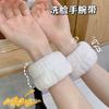 Lavar Rosto Artefato Pulso Pulseira Pulso Wrist Wash Sweat Wearband Wearband impermeável Arm Cuff Dampproof Sleeve Wash Sports Sweat Wash Sleeve