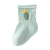 Meias para bebê recém-nascido primavera e outono e inverno meias de algodão 0 a 6 meses bebês meninos e meninas meias cano alto para bebê