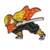 Insignia de metal de espadachín asesino de fantasmas de anime, broche de personalidad de dibujos animados, mochila, abrigo, sombrero, accesorios, alfiler, venta al por mayor