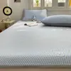 Dormitorio de Estudiantes Clase A Colchoneta de Seda de Hielo Cubrecama Frijol de Hielo Juego de Tres Piezas Colchoneta Fresca para Aire Acondicionado Lavable