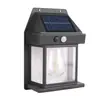 Luz Solar para Jardín Sensor de Cuerpo Humano Luz de Pared Exterior Impermeable Luz de Calle Luz de Ambiente para Jardín Villa Luz de Tungsteno para Exteriores