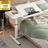 Mesa de Noche de Madera Maciza, Mesa para Computadora Elevable Móvil, Escritorio Pequeño Plegable, Mesa de Estudio, Mesa Auxiliar para Sofá, Cualquier Mesa