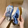 Tênis de Treino Retro Agande Feminino Sola Grossa Florzinhas Sapatos de Passeio 2025 Novo Respirável Versátil Casual Esportivo Tênis de Corrida