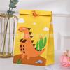 Transfronterizo 14 piezas Navidad dibujos animados dinosaurio pequeño lindo bolsa de dulces galletas bolsa de embalaje de bocadillos bolsa de regalo