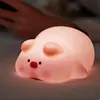 Lámpara de Silicona Táctil Luz Nocturna Lámpara Táctil Luz Suave Protección Ocular Control por Voz Luz Nocturna Regalo