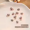 Novos Acessórios para Nail Art Maillard Desenho Animado Fofo Kt Resina Fundo Plano Fofo DIY Diamante para Unha Usável