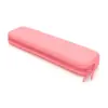 Estuche rectangular de silicona creativo, bolsa de lápices de aspecto elegante para niñas, caja de lápices de gran capacidad para almacenamiento de papelería de oficina y estudio