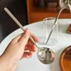Colher de Aço Inoxidável Martelado Estilo Japonês com Cabo Longo para Sopa, Arroz, Uso Doméstico, Colher de Jantar, Colher para Crianças, Colher para Chá de Restaurante de Hotel