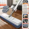 Mop Plano Mãos Livres Atacado Novo Modelo para Uso Doméstico, Ferramenta de Limpeza de Piso Mop Preguiçoso Limpeza com Uma Passada