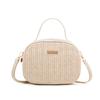 Bolsa Pequena Quadrada Tecida Colorida Arco-Íris 2026 Nova Moda Verão Tendência Mini Bolsa Transversal de Ombro para Mulheres