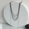 2022 nuevo exagerado europeo y americano pasarela moderno lujo ligero estilo banquete collar de borlas multicapa collar de metal para mujer