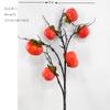 Fruta de simulación hogar Caqui planta verde árbol de caqui decoración de sala de estar DIY cultivo de interior paisajismo fábrica venta al por mayor