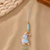 Encantador Pingente de Bolsa Coelho Correndo Song Jin Novo Estilo Chinês Pingente de Coelho Cordão para Celular Estilo Nacional Loja Cultural e Criativa Fonte de Produto Acabado