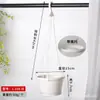 Maceta de Plástico Engrosada con Ganchos para Colgar en el Balcón, Adecuada para Cultivar Plantas Verdes como Potos y Orquídeas Colgantes