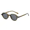 Óculos de Sol da Moda 2025 Transfronteiriços Novo Estilo Retrô Tr90 Europeus e Americanos Elegantes Óculos de Sol Ovais Simples com Pino para Homens e Mulheres