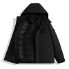 Chaqueta exterior a juego de marca para mujer, tres en uno, otoño e invierno, cortavientos para hombre, impermeable, conjunto desmontable de dos piezas para montañismo