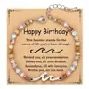 Pulsera de Amazon Transfronteriza Vintage Desgastada con Cuentas Estilo Versátil de Moda Pulsera Regalo para Mamá o Novia Para Usar en Apilamiento