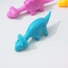Dinosaurio de eyección Juguete divertido Lanzamiento con el dedo Dinosaurio pequeño Descompresión Venteo Pegamento suave Transfronterizo Nuevo y único Suministro Venta al por mayor