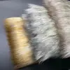 Tela para Juguete de Almohada de Imitación de Piel de Zorro Teñida en Punta Bicolor de Pelo Largo Artificial 1050g Otoño e Invierno