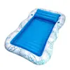 Stock Listo del Fabricante Flotador de Agua Inflable de PVC Transfronterizo, Cama Flotante Inflable Individual/Doble, Juguetes Inflables de Exterior para el Verano