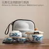 Taza de té con tapa de horno Ru Tetera individual de alta gama Tetera de mano Juego de té Tazón de té con tapa para una persona