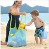 Bolsa de Playa de Comercio Exterior Juguetes para Niños Bolsa de Almacenamiento Rápida Herramientas para Cavar en la Arena Bolsa de Malla para Almacenamiento Varios Bolsa de Playa Grande