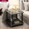Alternativa a la mesa de noche: Mesa de noche moderna simple, Estante de almacenamiento pequeño, Mesa pequeña de pie, Madera maciza, Color de madera natural simple