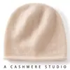 Gorro 100% cachemir puro, grueso, suave, cálido y a prueba de viento para niños, disponible en estilos unisex, con borde enrollado y un diseño básico versátil
