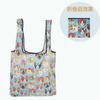 Bolsas de Compras de Supermercado Ecológicas al Por Mayor Portátiles Plegables Bolsa de Almacenamiento Bolsa de Comestibles de Dibujos Animados de Moda Bolsa Tote en Stock