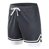 Atacado Shorts Masculinos Soltos Calças Cinco Pontos Treino Esportivo Shorts de Basquete Fitness Masculino Verão Corrida Anti-Luz Secagem Rápida