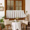 Cortina media de encaje estilo americano cortina de café Cortina corta para puerta de cocina Mosquitero Lista para colgar en barra venta al por mayor