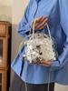 Bolsa de Lantejoulas de Design de Nicho Nova Transfronteiriça 2026 para Mulheres, Bolsa Transversal de Corrente Versátil da Moda Tendência, Bolsa de Ombro Único Estilo Balde