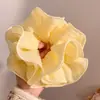 Goma para el pelo con lazo estilo coreano para mujer, Accesorio para el pelo extragrande de alta gama, Goma elástica para el pelo estilo perezoso