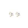 Pinzas para Orejas de Plata de Ley 925 con Circonita Diseño de Nicho Pendientes sin Perforación Estilo Minimalista Elegante Brazaletes para Orejas Venta al por Mayor Y349