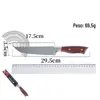 Faca de Chefe de Aço Inoxidável para Comércio Exterior, Faca para Frutas, Cabo de Madeira, Faca Doméstica Multiuso para Fatiar e Cortar Carne Atacado