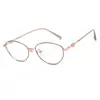 Armações de Óculos de Grau Cat-Eye High-Tech de Luxo Tendência para Mulheres com um Toque Sofisticado, Podem Ser Equipadas com Lentes de Grau