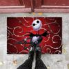 Tapete de Porta de Entrada Impresso em 3D, Tapete de Chão Absorvente, Tapete de Entrada Palhaço Visual de Halloween, Tapete para Pés Resistente a Manchas, Antiderrapante, Absorvente de Água, Antiderrapante