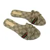 Juego Completo de Empaque para Exportación: Pantuflas de Tacón Grueso Marca G para Uso en Exteriores, Sandalias de Moda para Mujer con Estampado de Doble Letra, Tacón Alto, Versión de Alta Gama