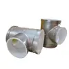 Tubo de acero galvanizado con revestimiento de hierro, plástico, acero contra incendios, tubería de agua de hierro galvanizado de 90 grados, diámetro igual, alambre interior de tres vías, accesorios de tubería de suministro de agua