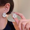 Pendientes Irregulares Ovalados de Metal Retro Estilo Francés, Versátiles y Elegantes, Lujo Ligero, Nicho, Gama Alta, Pendientes Plegados Personalizados