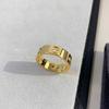 V Oro Versión Alta Serie Amor Tornillo Chapado 18K Anillo Hombres y Mujeres Pareja Anillo Oro Rosa Nicho Sentido de Gama Alta
