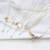 Base para Colgante DIY Estilo Nuevo Mariposa Dulce Flor Calabaza Nácar Natural Cadena para Clavícula Accesorios de Perlas Venta al por Mayor