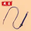 Cuerda de nudo plano, nudo plano con hebilla ajustable, cordón para llavero, venta al por mayor de cuerda de nudo plano de nudo chino tejido a mano